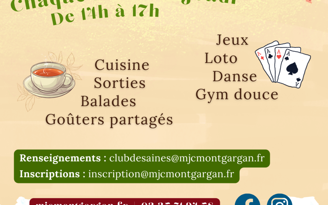 Club des Aînés : Saison 2023-2024