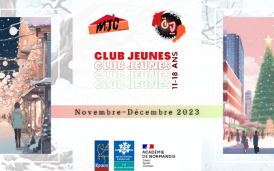 Club Jeunes : Programme des mercredis – Novembre-Décembre 2023
