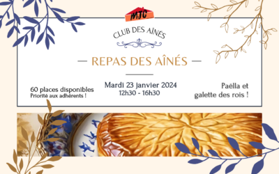 CLUB DES AÎNÉS : Galette des rois | Mardi 23 janvier 2024