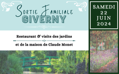 ANIMATION LOCALE : Sortie familiale à Giverny ! | Samedi 22 juin 2024