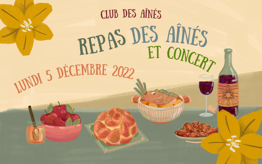 CLUB DES AÎNÉS : Repas de Noël | Lundi 5 décembre 2022