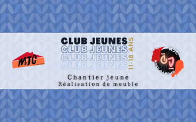 CLUB JEUNES : Création d’un canapé | Jeudi 16 Février 2023