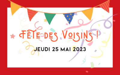 ANIMATION LOCALE : Fête des voisins | Jeudi 25 mai 2023